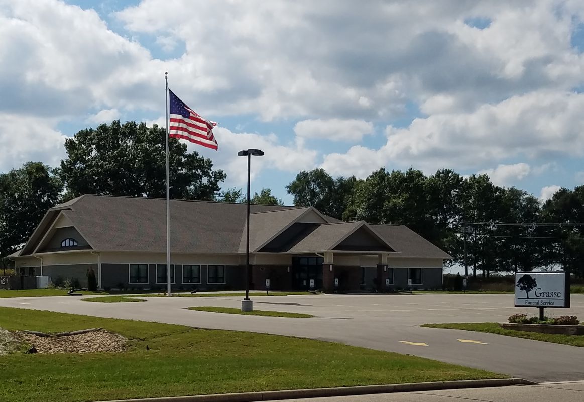 Grasse Funeral Service building in Pardeeville, Wisconsin