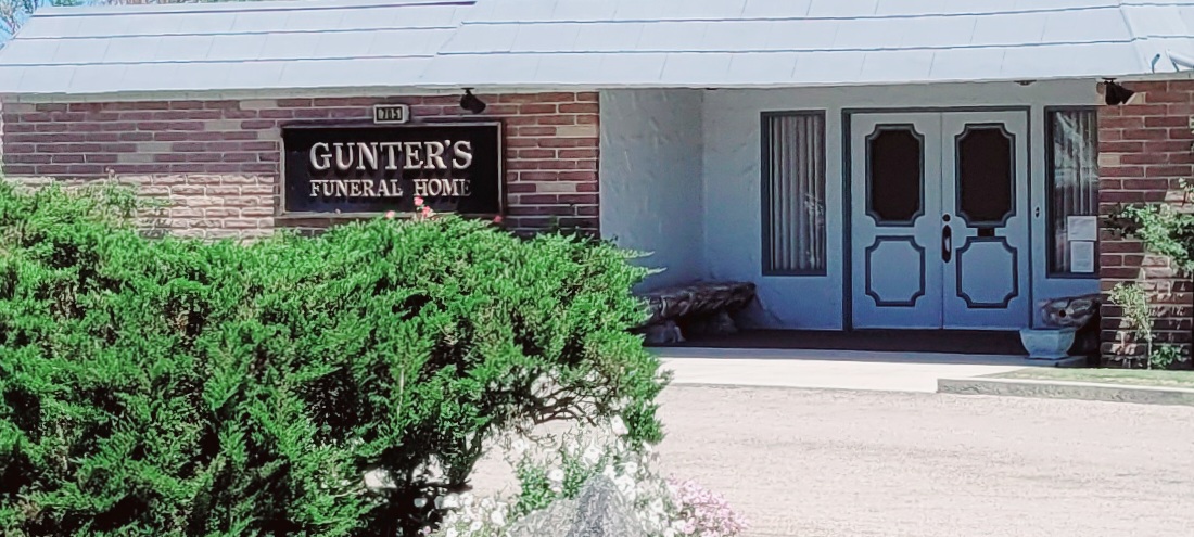 Gunter's Hawthorne Funeral Home building in Hawthorne, Nevada