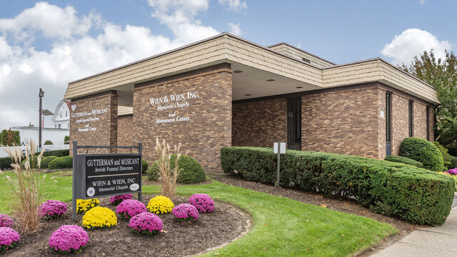 Gutterman and Musicant Jewish Funeral Directors building in Hackensack, New Jersey