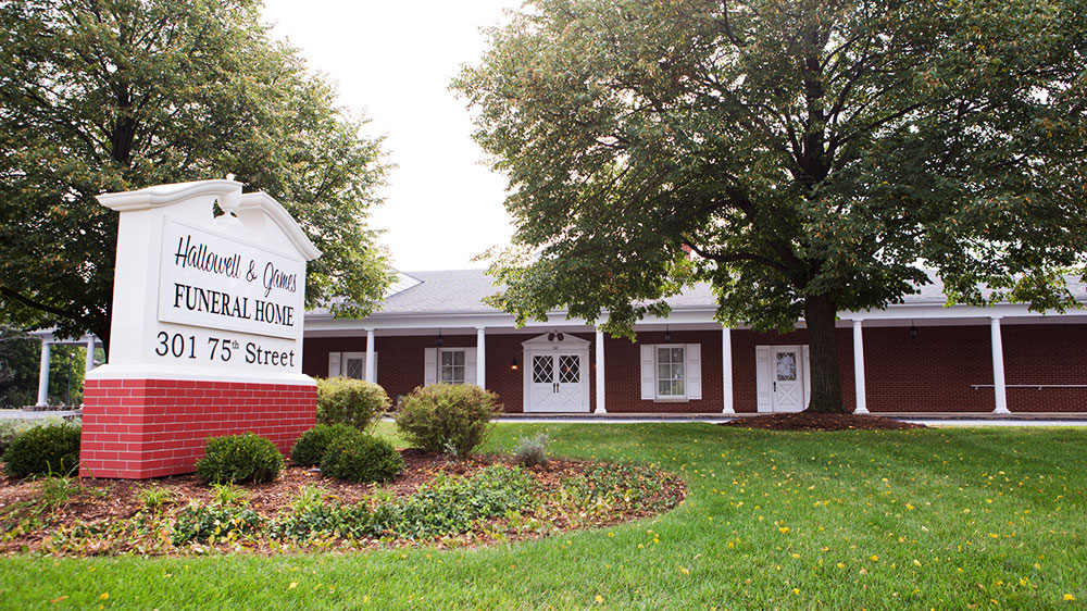 Hallowell & James Funeral Home building in Downers Grove, Illinois