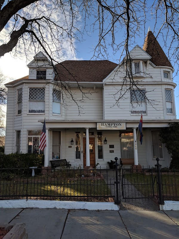 Hampton Funeral Home building in Prescott, Arizona