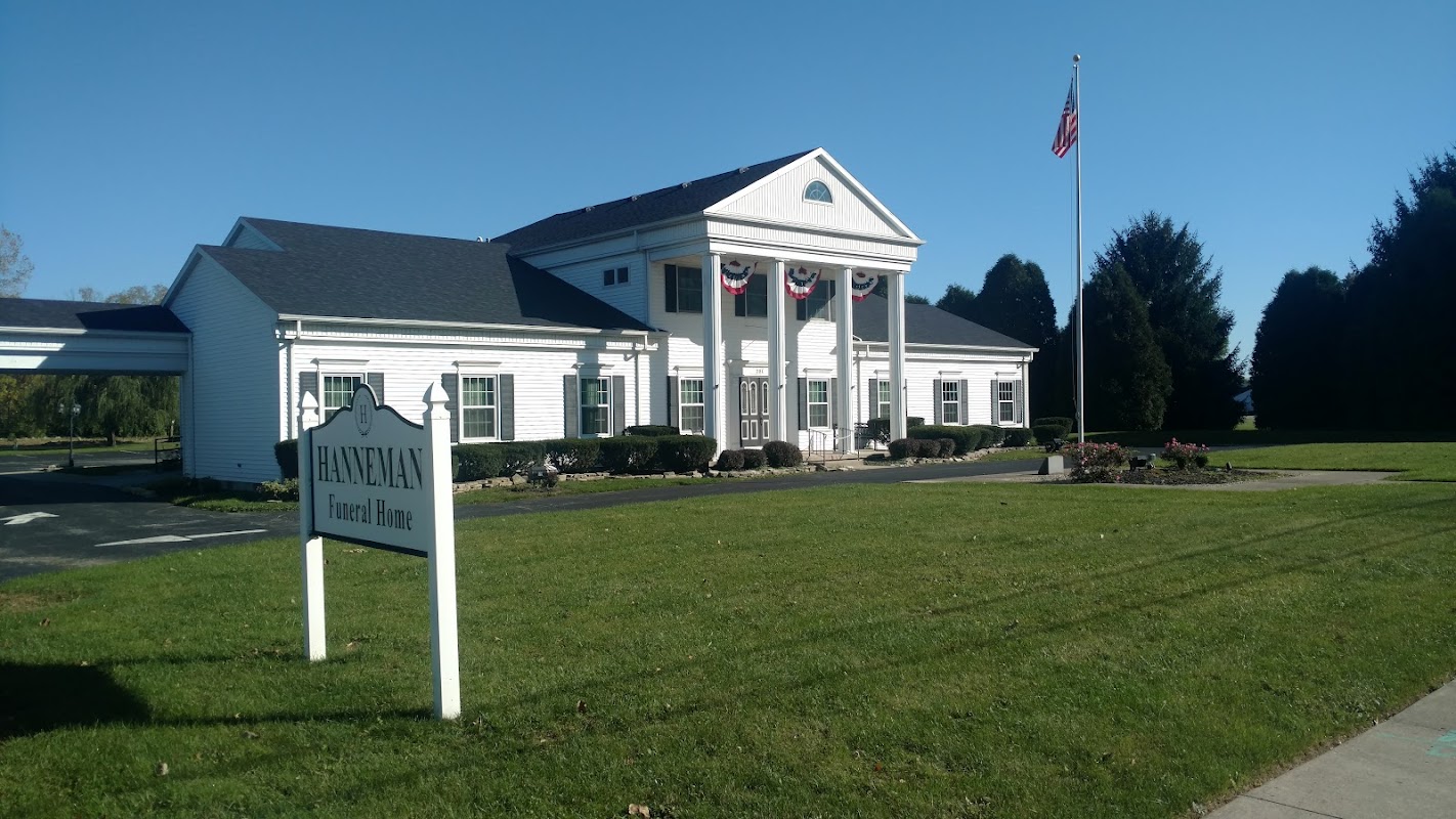 Hanneman Funeral Home building in Findlay, Ohio