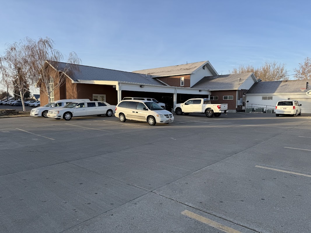 Hansen Mortuary building in Rupert, Idaho