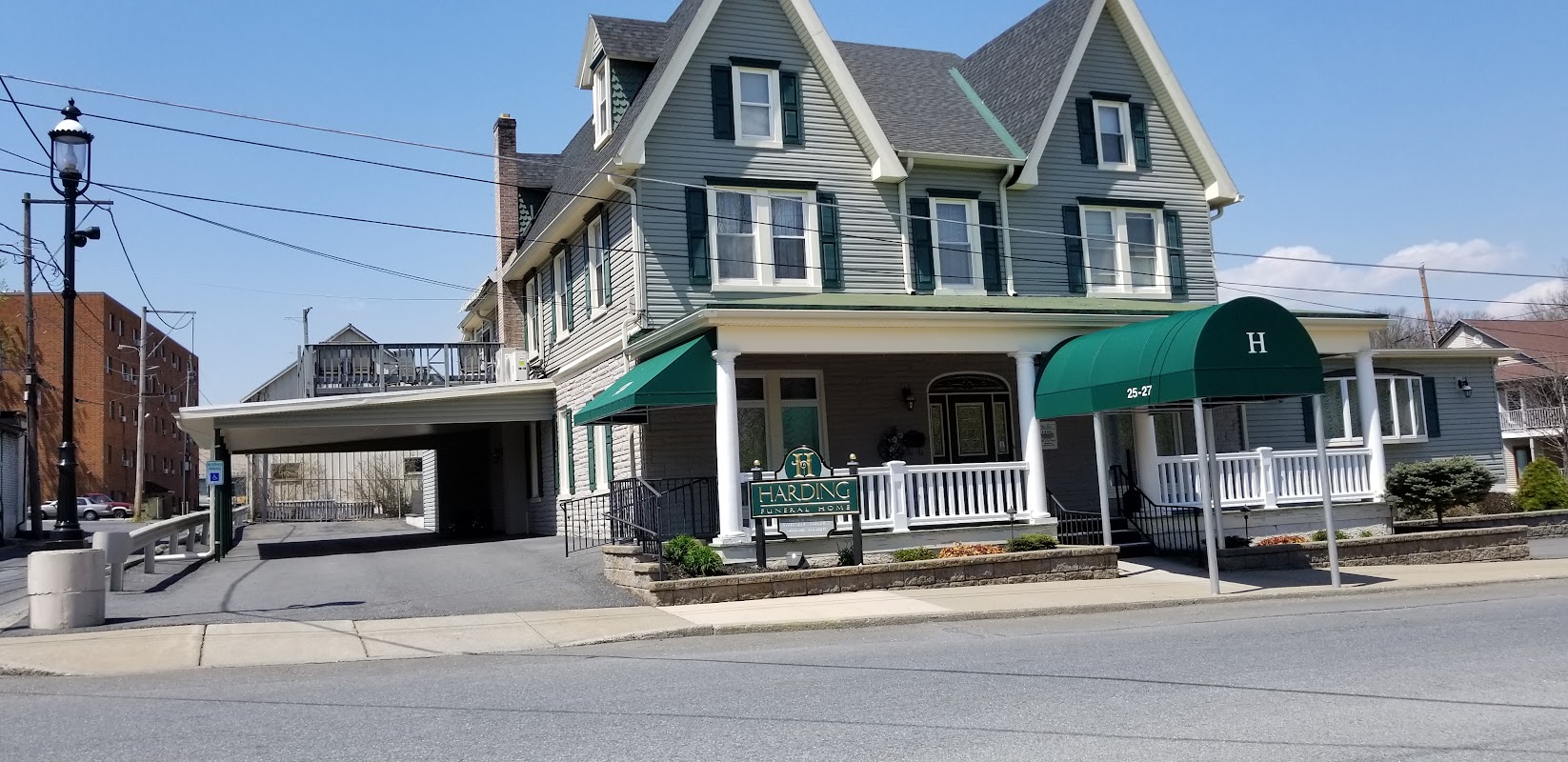 Harding-Fox Funeral Home building in Slatington, Pennsylvania
