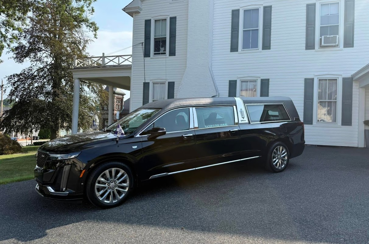Harkins Funeral Home building in Delta, Pennsylvania