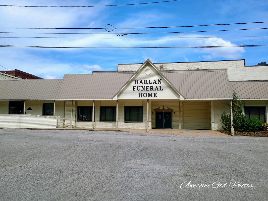 Harlan Funeral Home building in Harlan, Kentucky