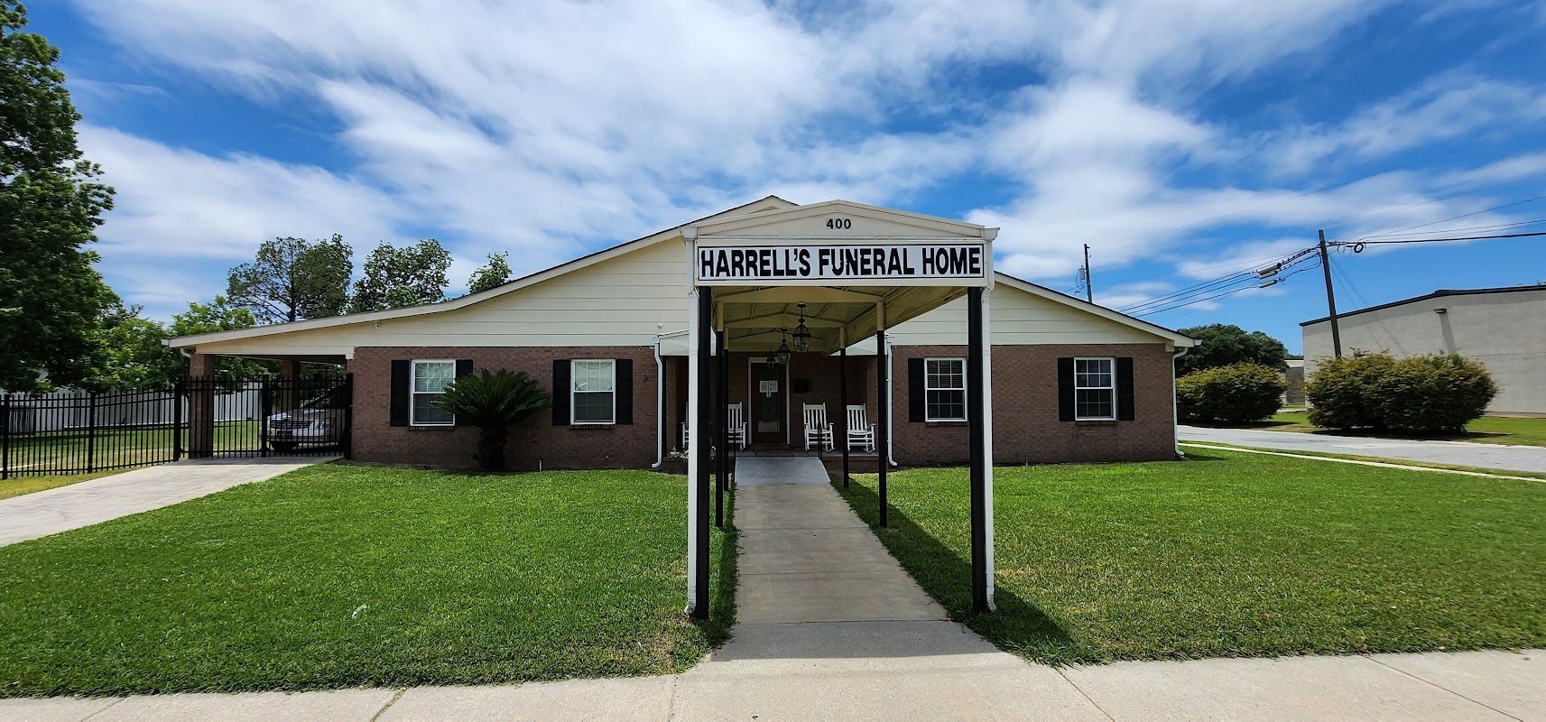Harrell's Funeral Home building in Douglas, Georgia