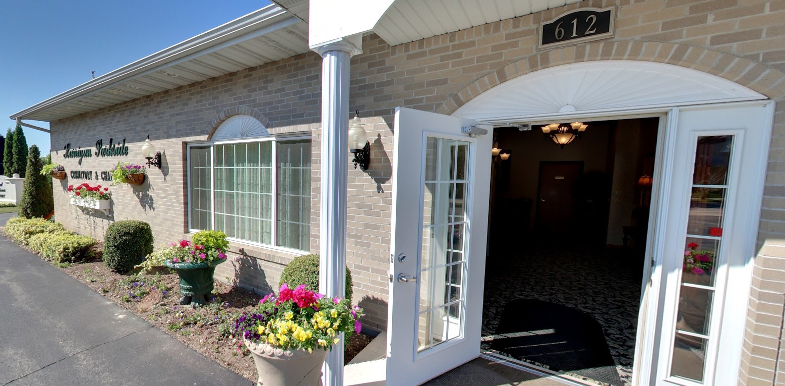 Harrigan-Parkside Funeral Home & Cremation Service building in Manitowoc, Wisconsin