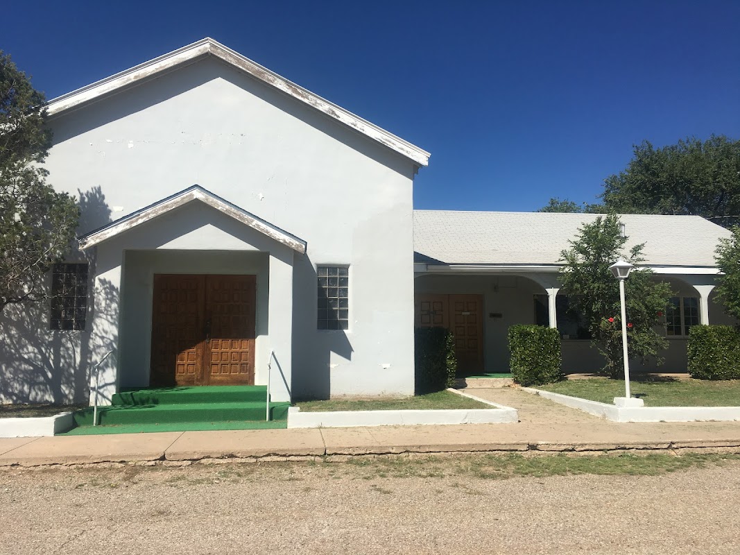 Harris-Hanlon Mortuary building in Mountainair, New Mexico