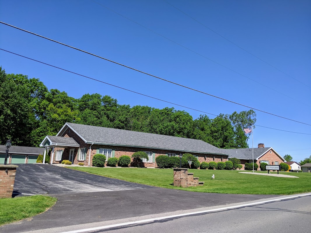 Hartley-Hanneman Funeral Home building in McComb, Ohio