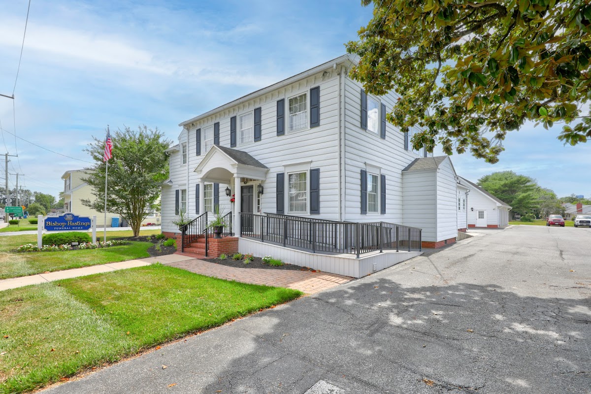 Hastings Funeral Home building in Selbyville, Delaware