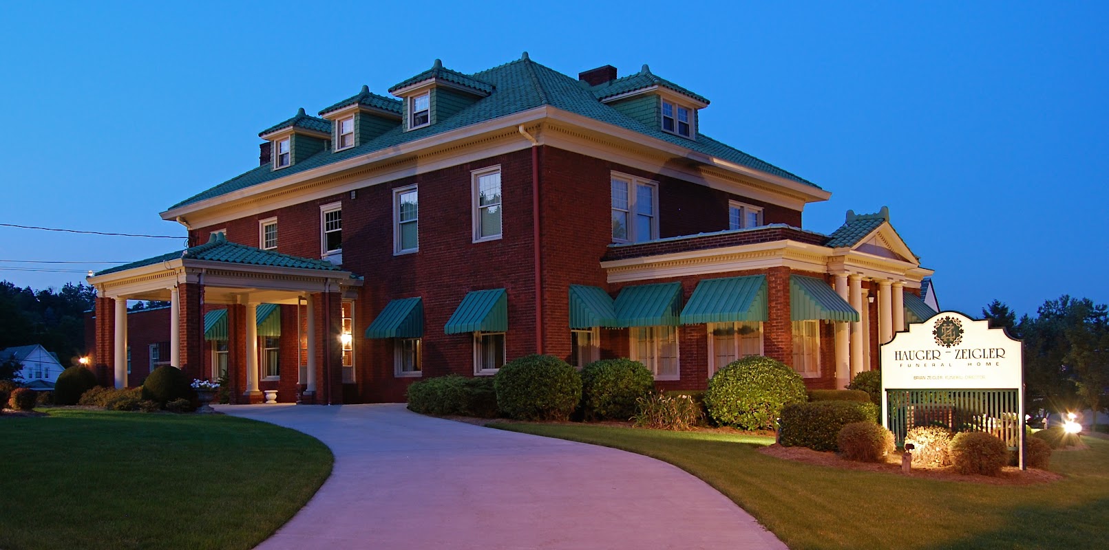 Hauger-Zeigler Funeral Home building in Somerset, Pennsylvania