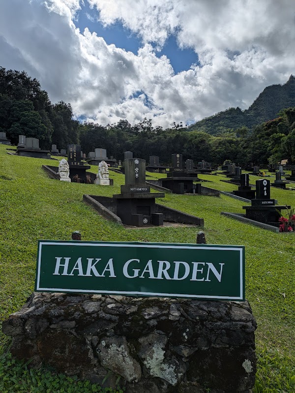 Hawaiian Memorial Park Mortuary building in Kaneohe, Hawaii