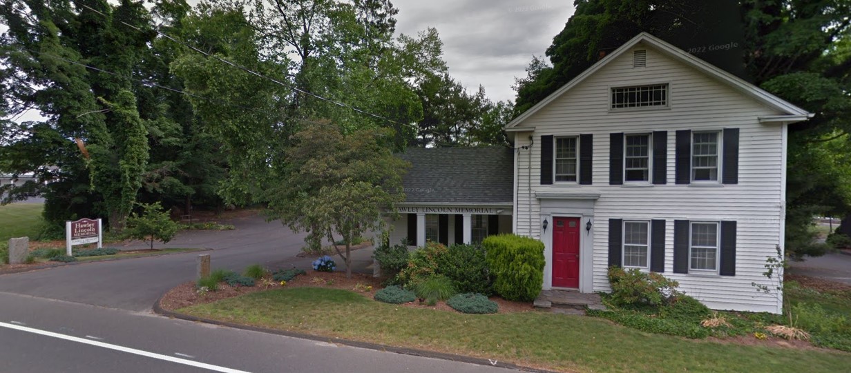 Hawley Lincoln Memorial Funeral Home building in Guilford, Connecticut