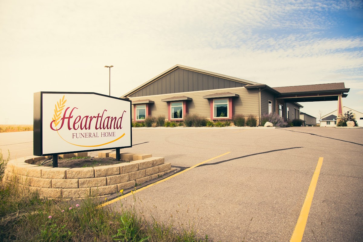 Heartland Funeral Home building in Brandon, South Dakota