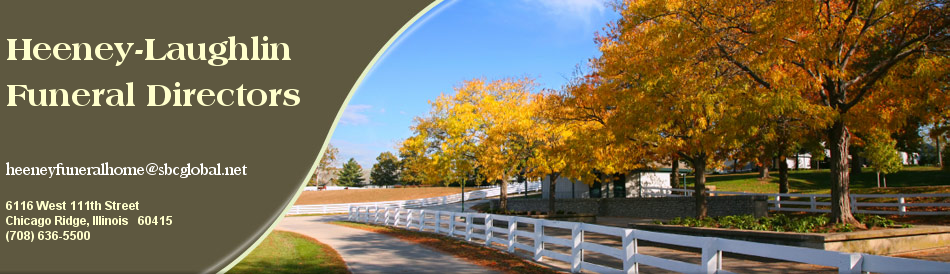 Heeney-Laughlin Funeral Directors building in Chicago Ridge, Illinois