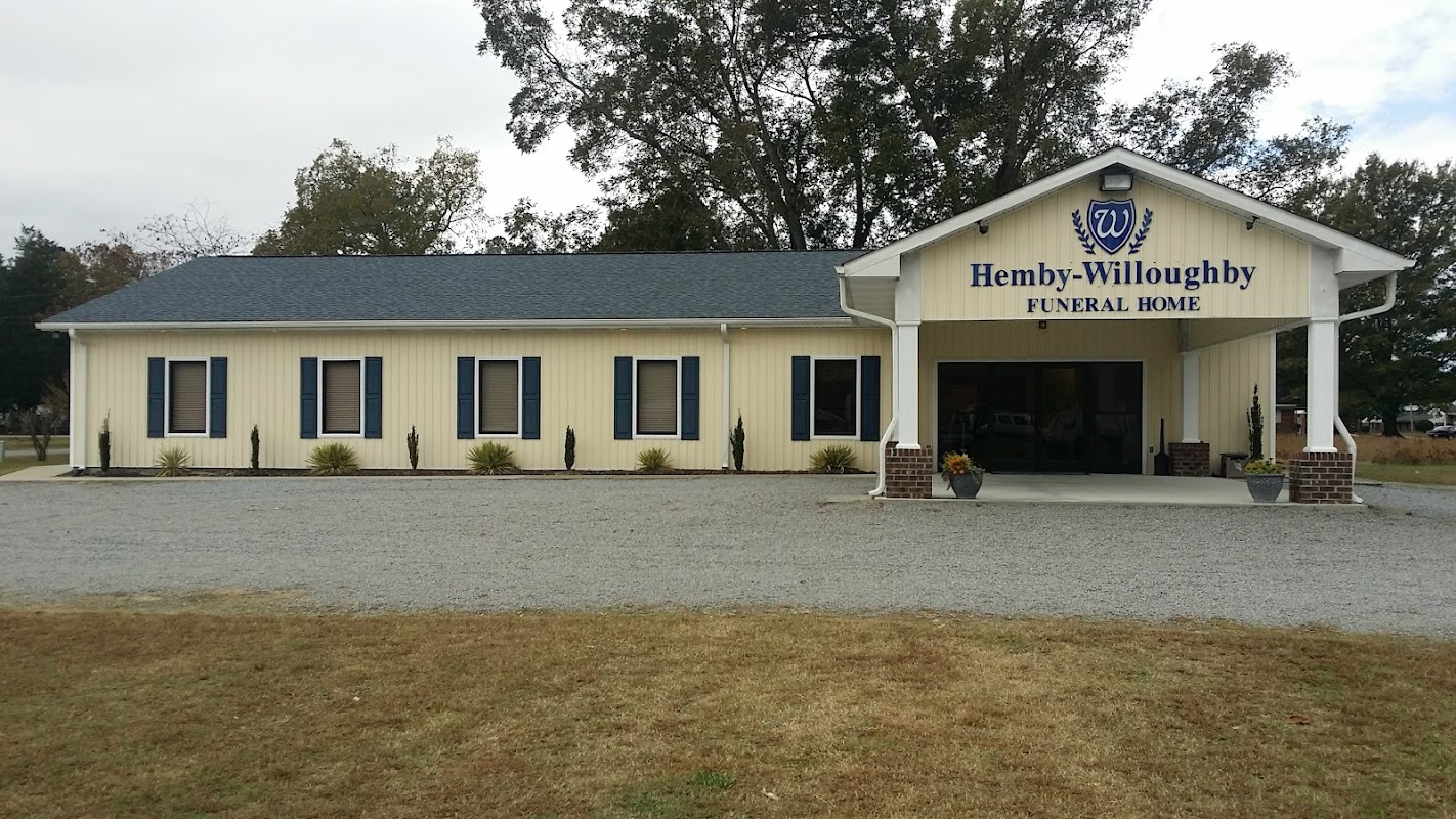 Hemby-Willoughby Funeral Home building in Fountain, North Carolina