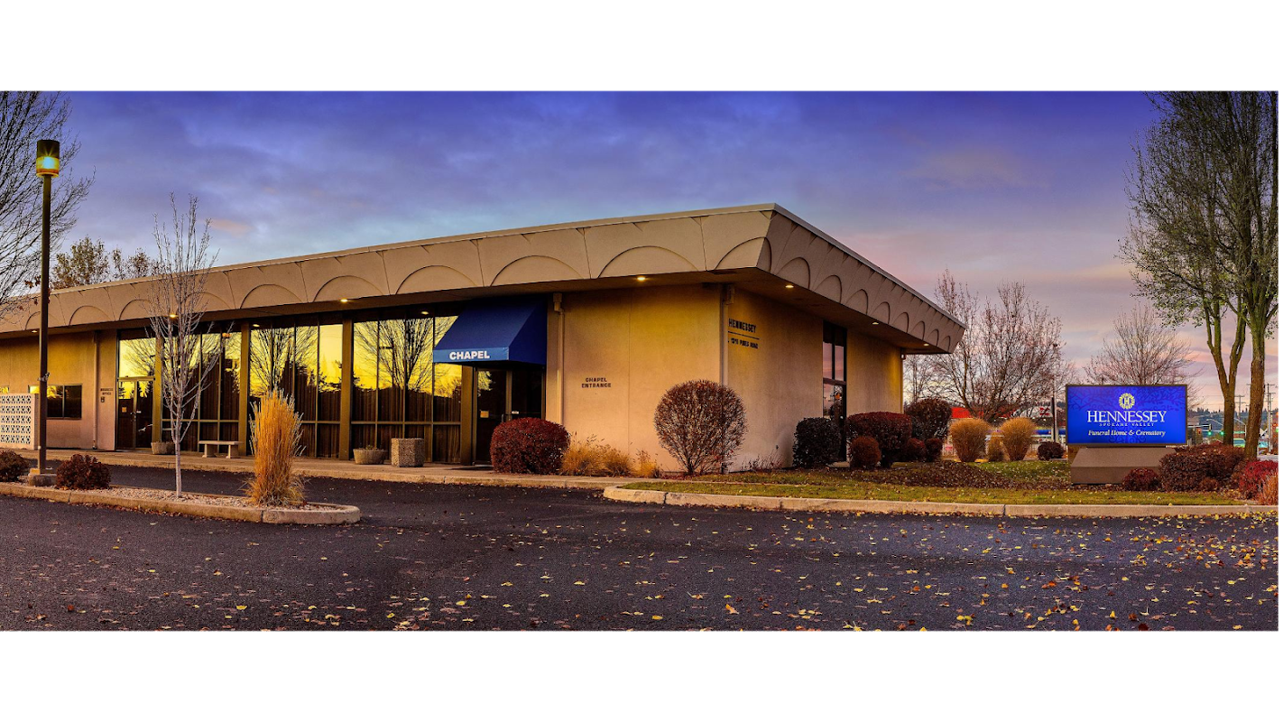 Hennessey Valley Funeral Home & Crematory building in Spokane Valley, Washington