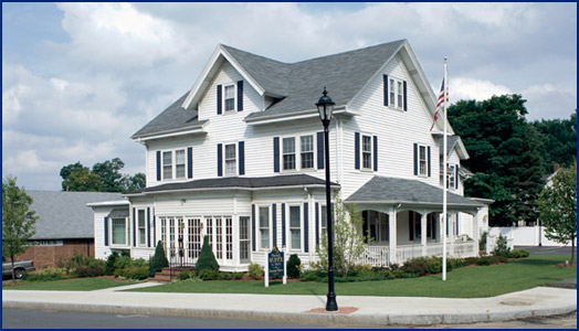Henry J. Burke & Sons Funeral Home building in Wellesley Hills, Massachusetts