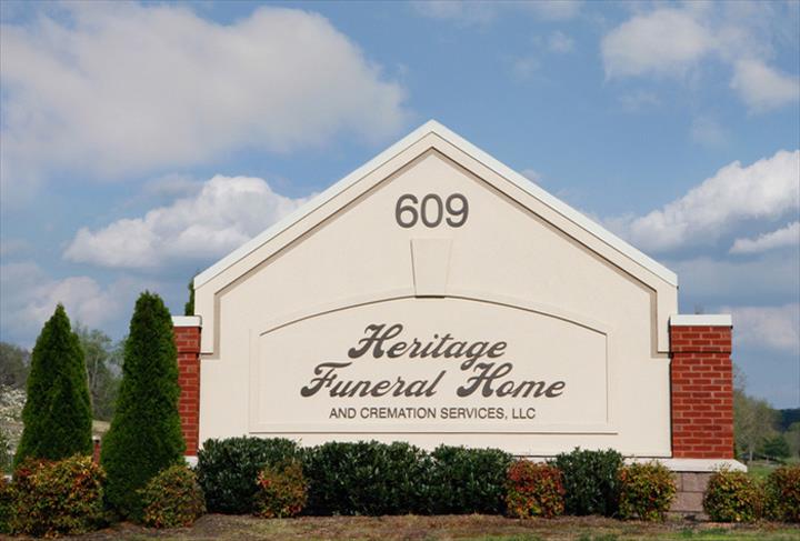 Heritage Funeral Home and Cremation Services building in Columbia, Tennessee
