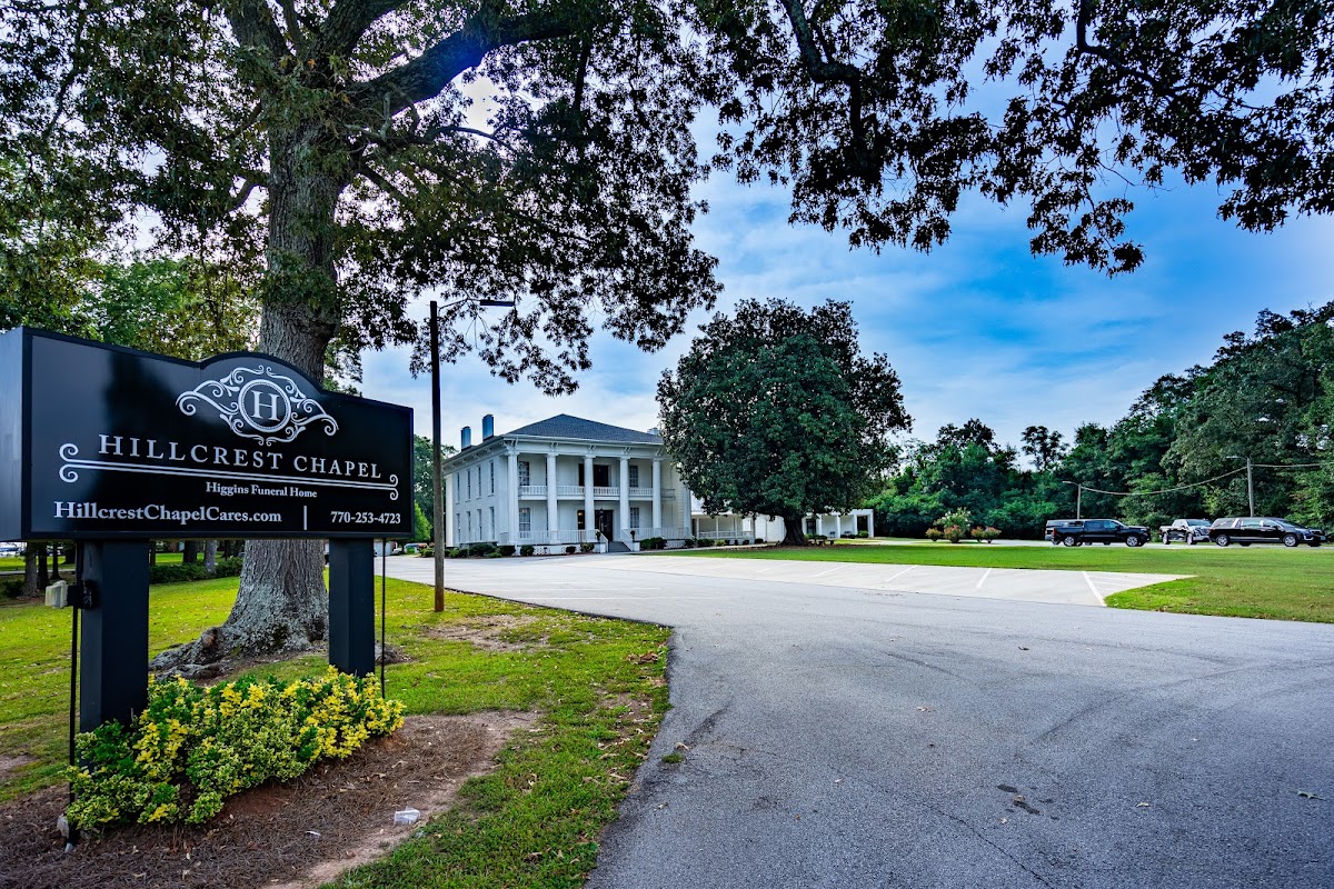 Higgins Funeral Home Hillcrest Chapel building in Newnan, Georgia