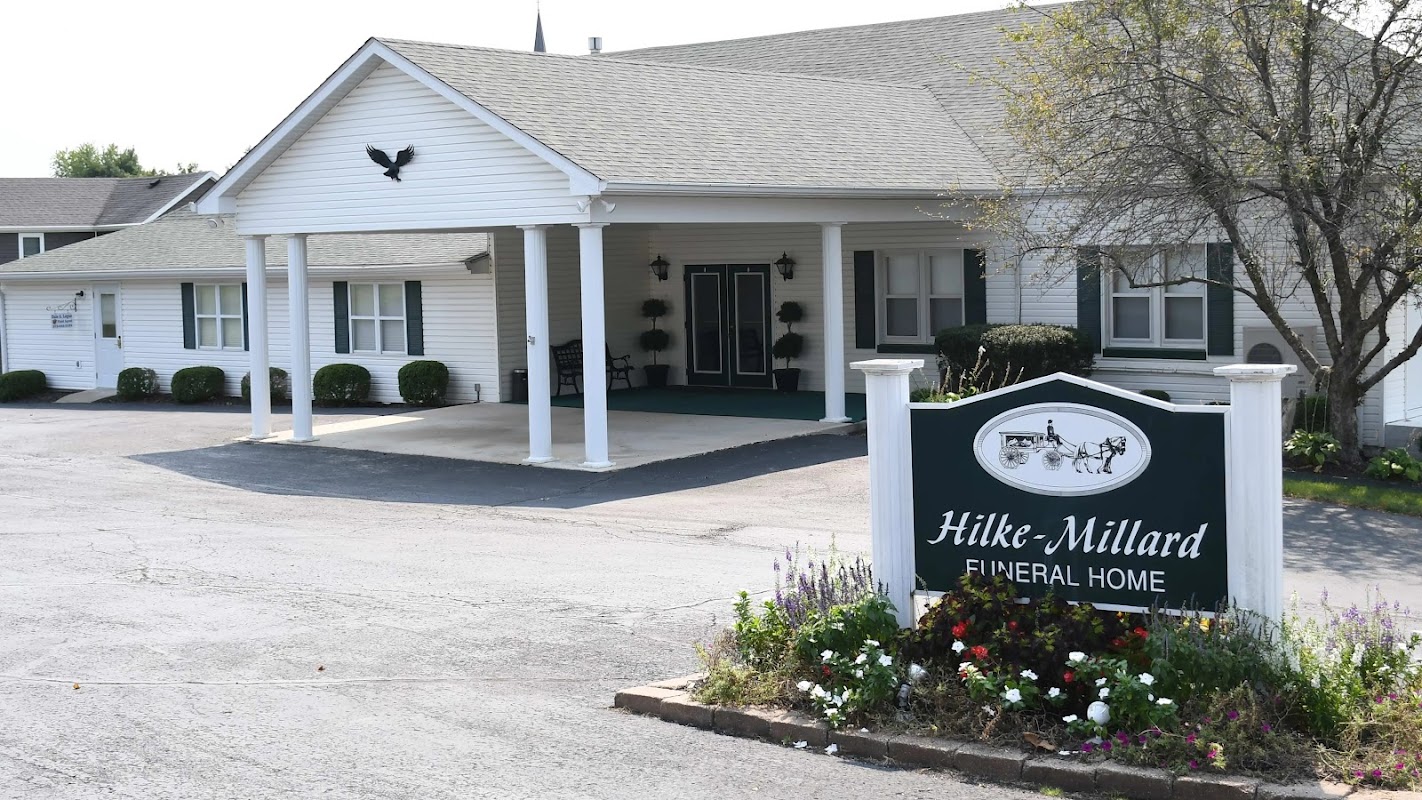 Hilke-Millard Funeral Home building in Westphalia, Missouri