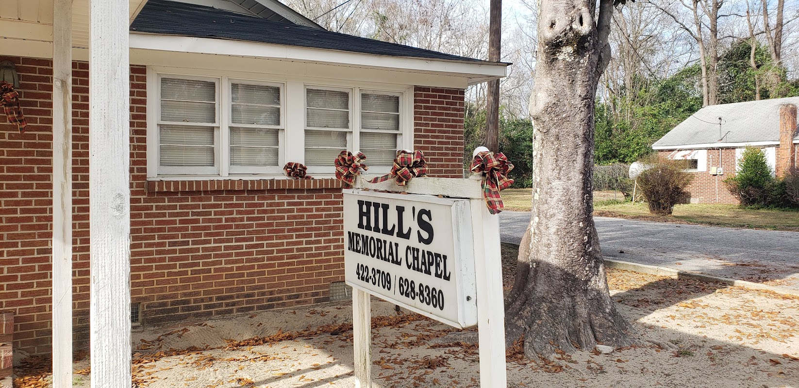 Hill Funeral Home building in Fairmont, North Carolina