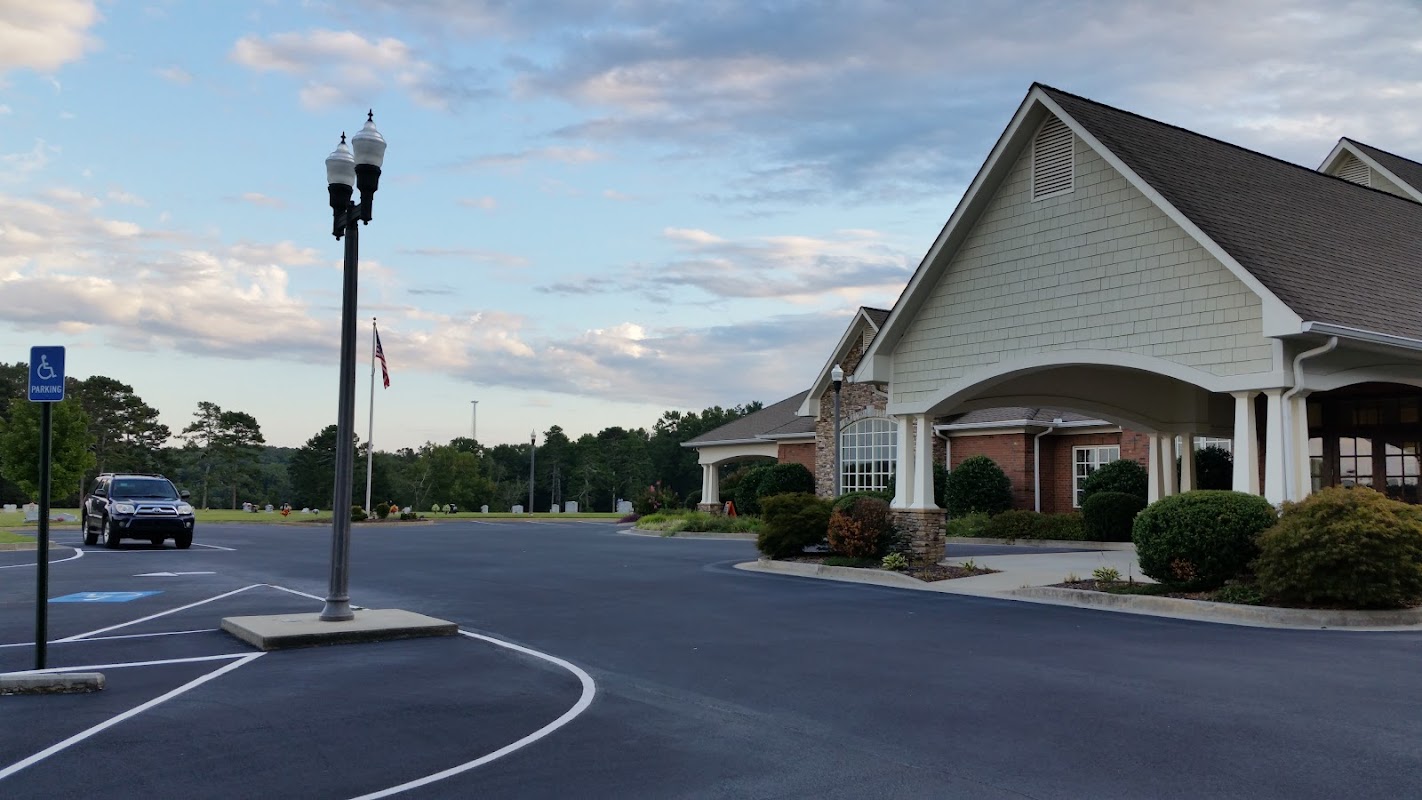 Hillside Memorial Chapel building in Clarkesville, Georgia