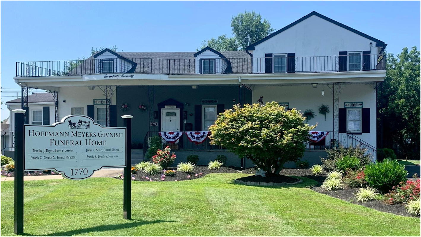 Hoffmann Funeral Home building in Bensalem, Pennsylvania