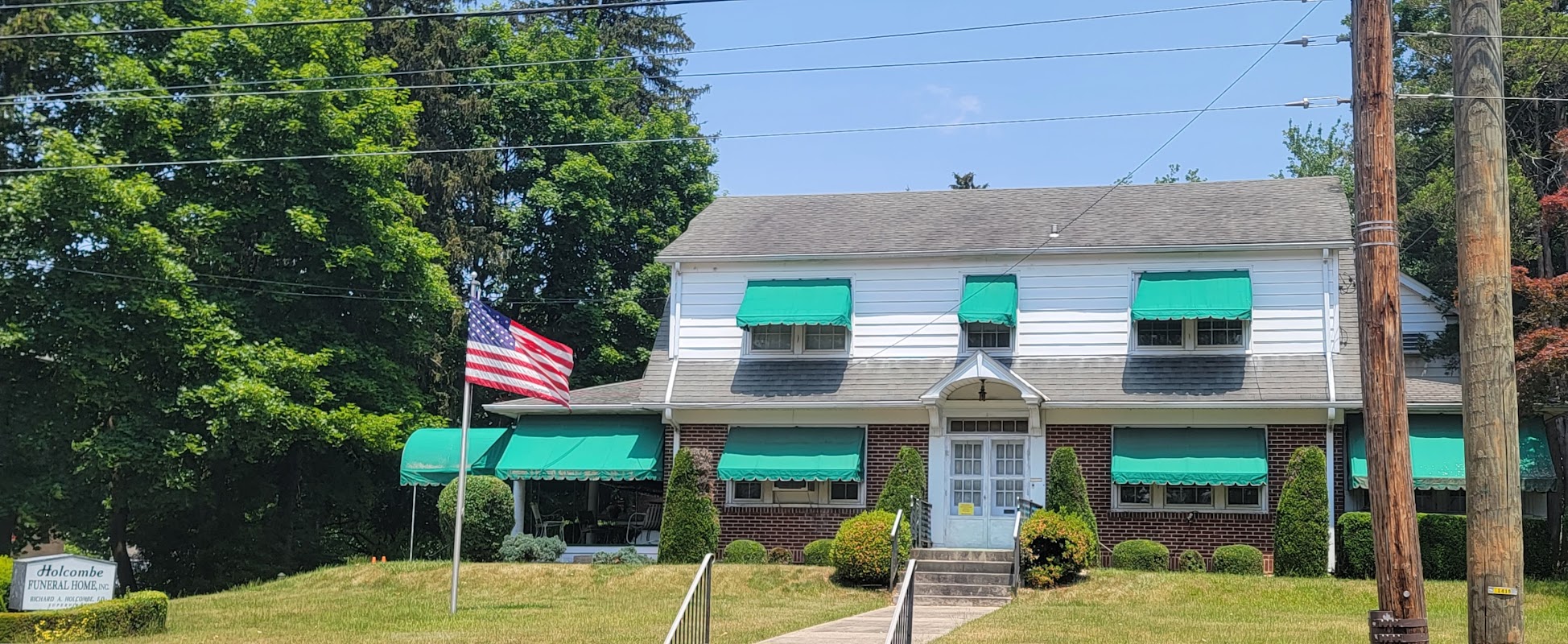 Holcombe Funeral Home building in Trappe, Pennsylvania