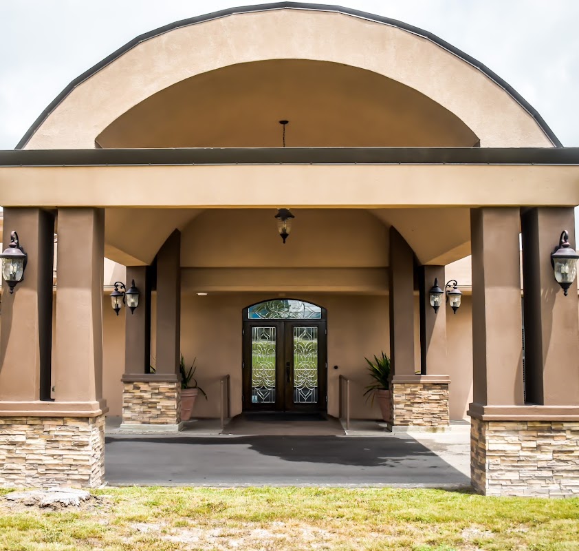 Holmgreen Mortuary building in Alice, Texas