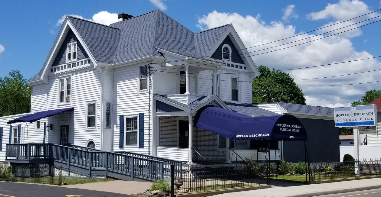 Hopler & Eschbach Funeral Home building in Binghamton, New York