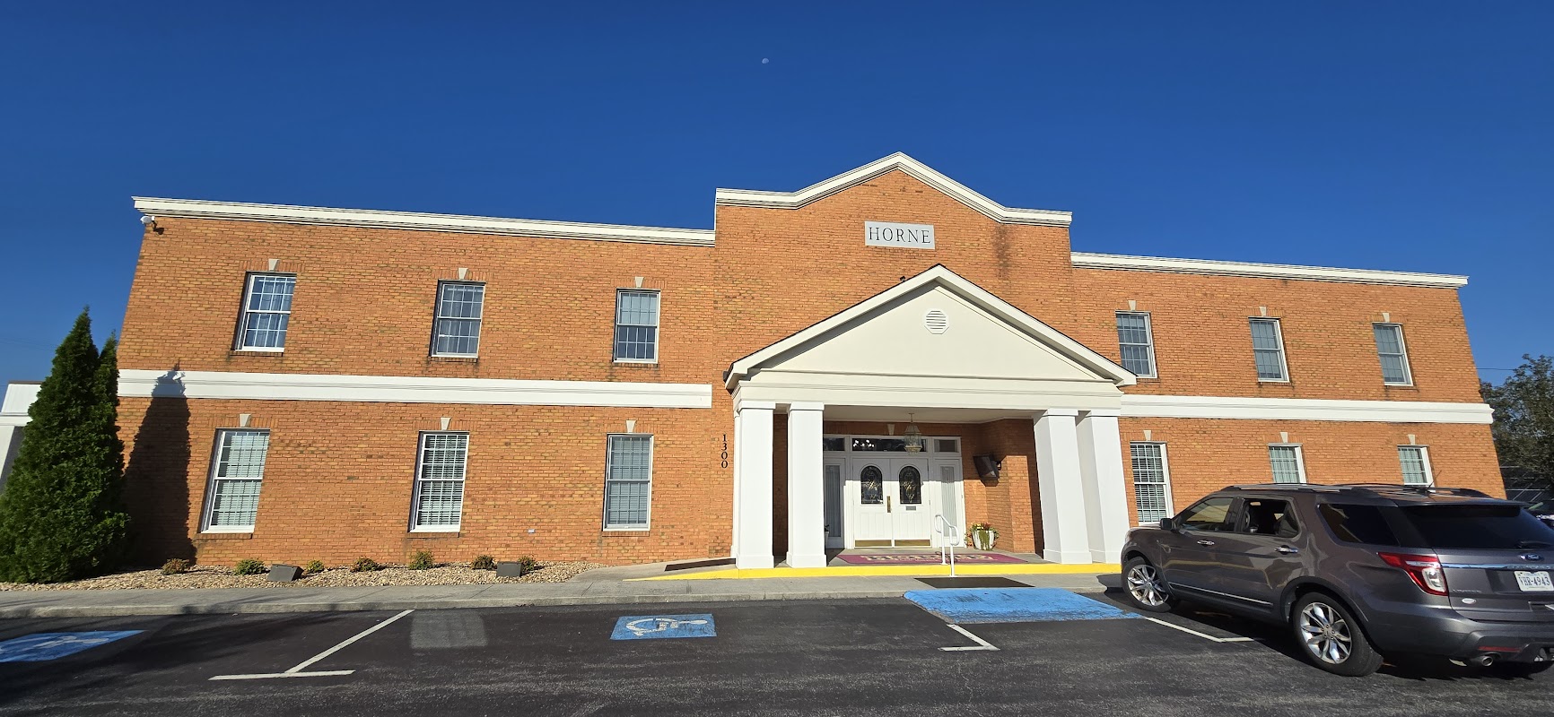 Horne Funeral Service building in Christiansburg, Virginia