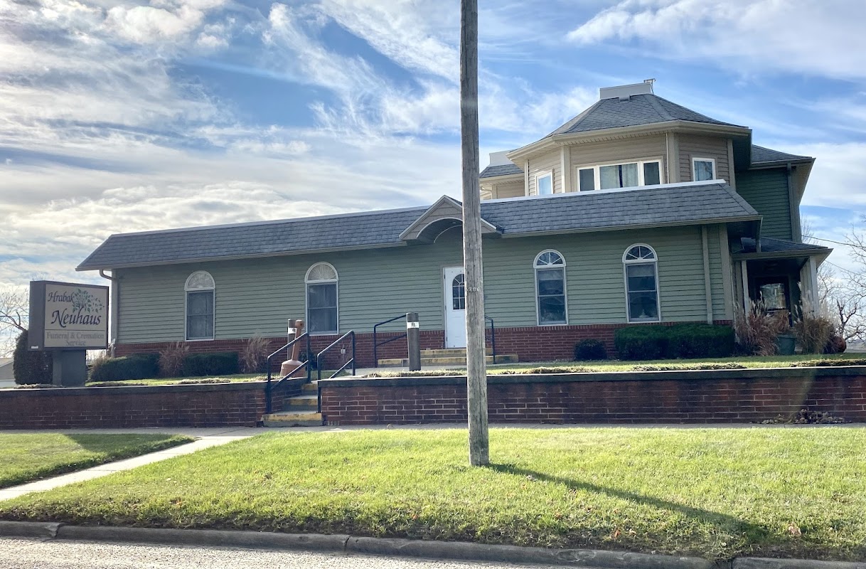 Hrabak Funeral Home building in Belle Plaine, Iowa