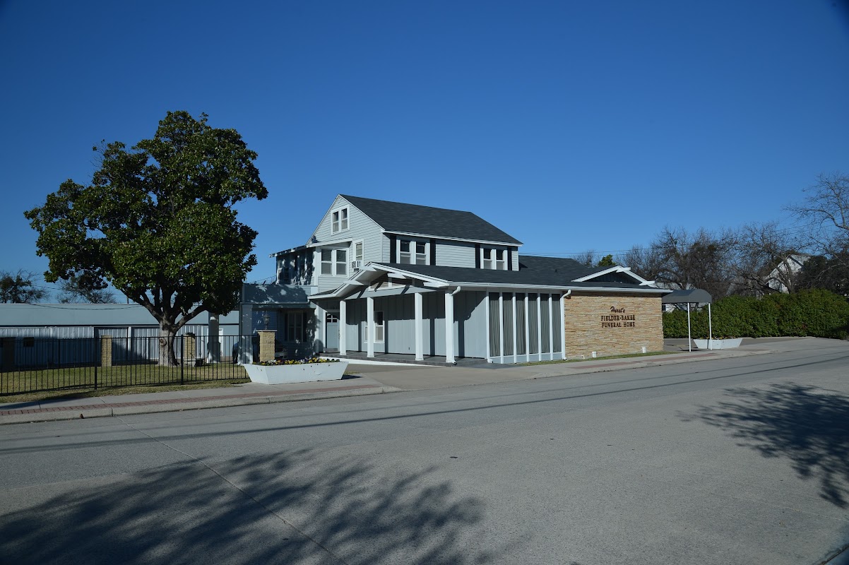 Hurst's Fielder-Baker Funeral Directors building in Farmersville, Texas
