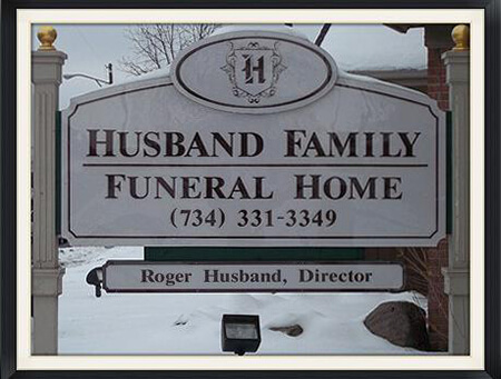 Husband Family Funeral Home building in Westland, Michigan