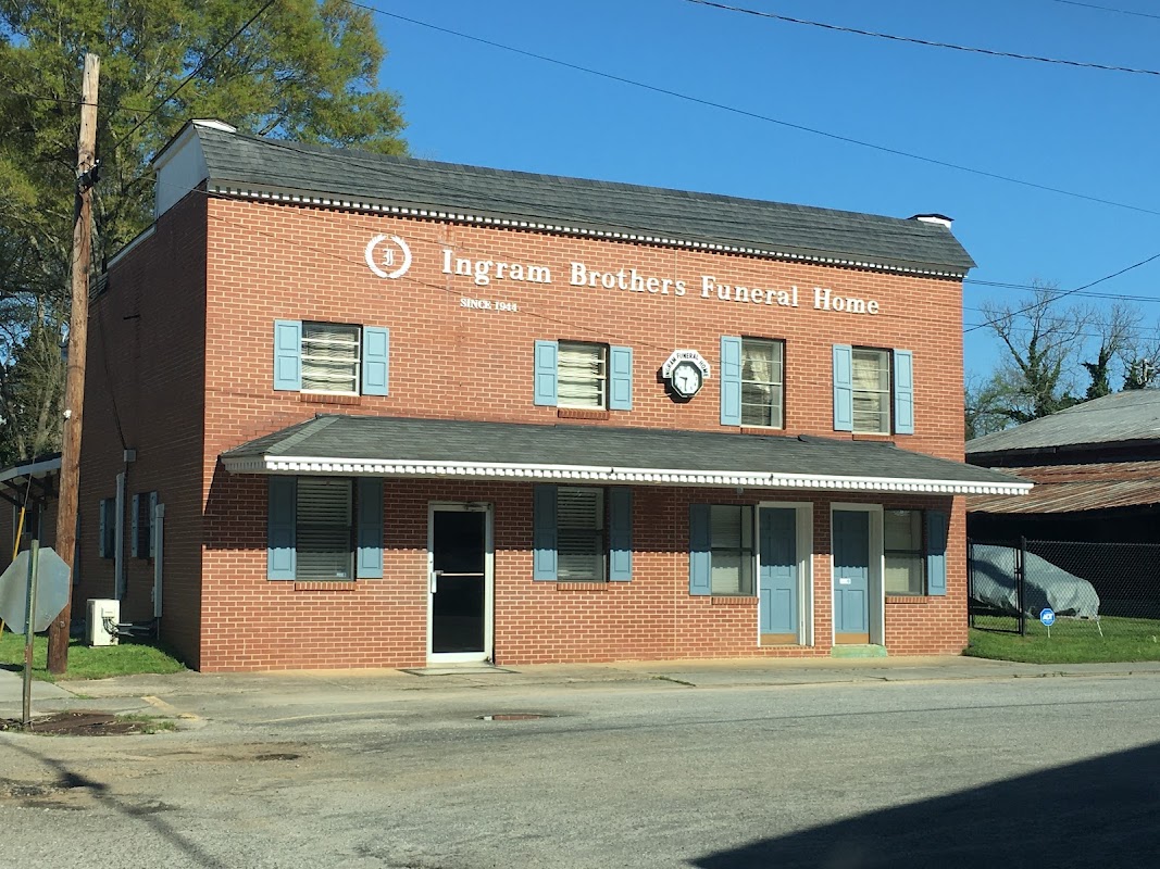 Ingram Brothers Funeral Home building in Sparta, Georgia