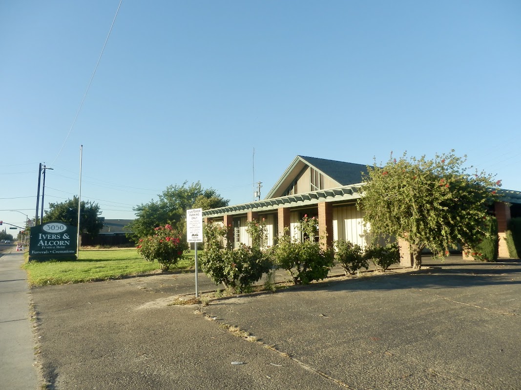 Ivers & Alcorn Funeral Home building in Atwater, California