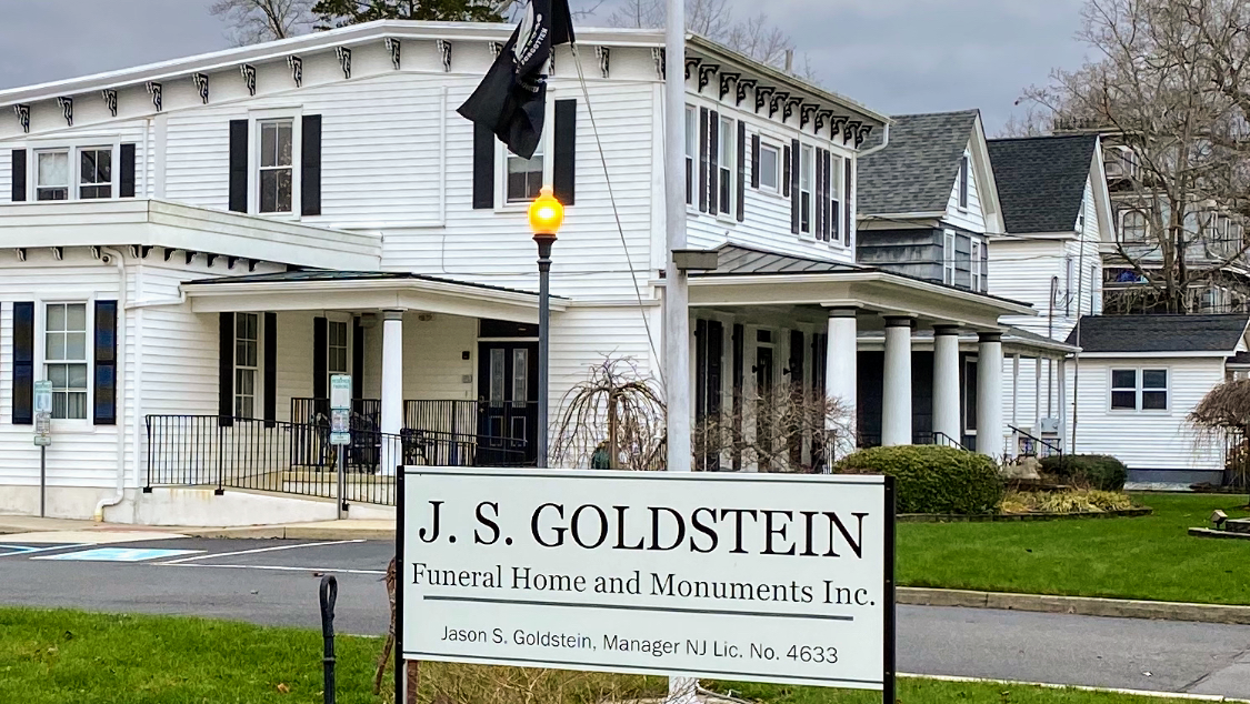 J S Goldstein Funeral Home and Monuments Inc. building in Linwood, New Jersey