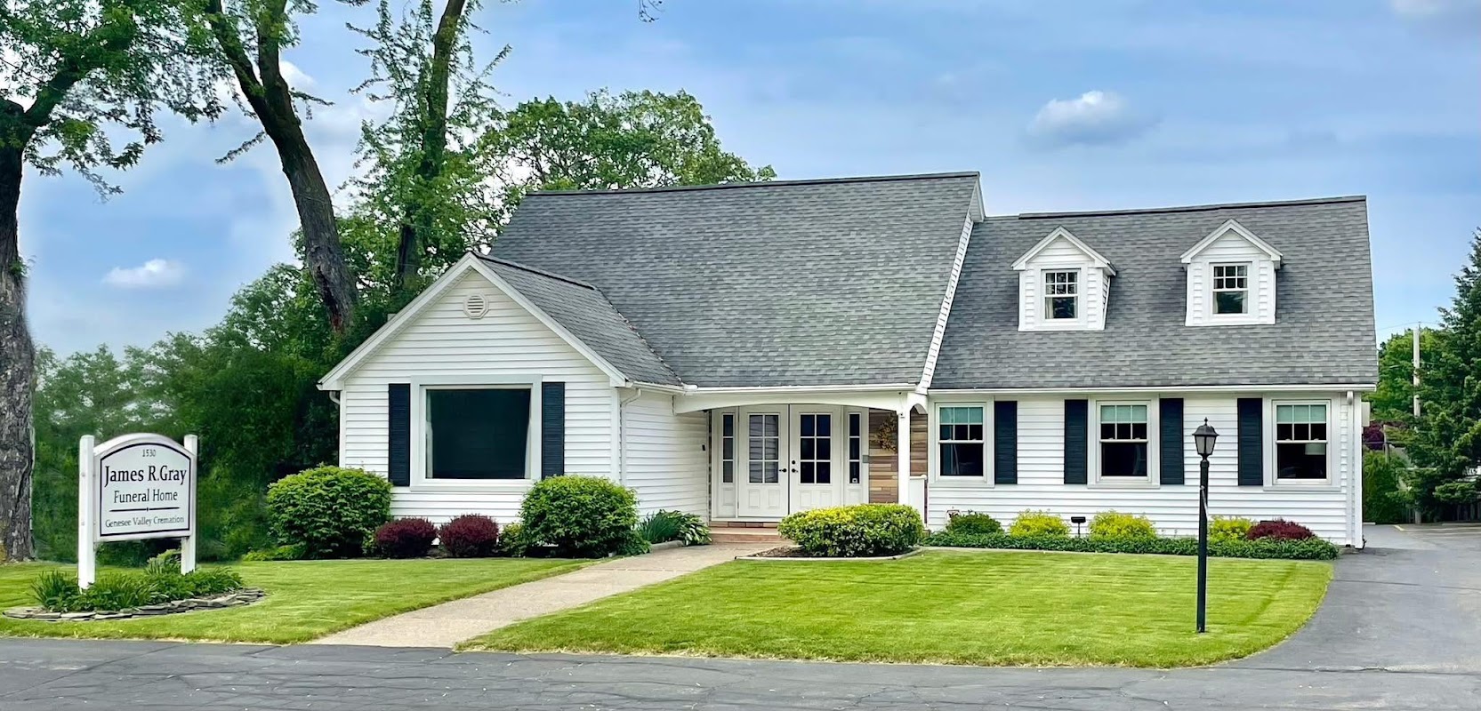 James R Gray Funeral Home building in Rochester, New York