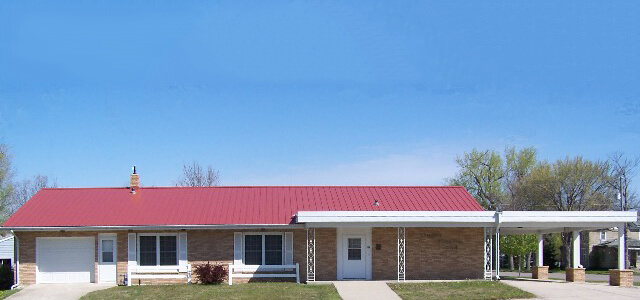 J.H. Lynner Funeral Home building in Clarkfield, Minnesota