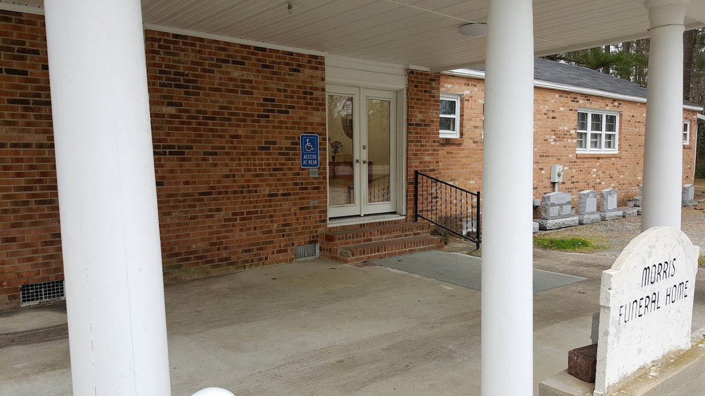 John O. Morris Funeral Home building in Nassawadox, Virginia