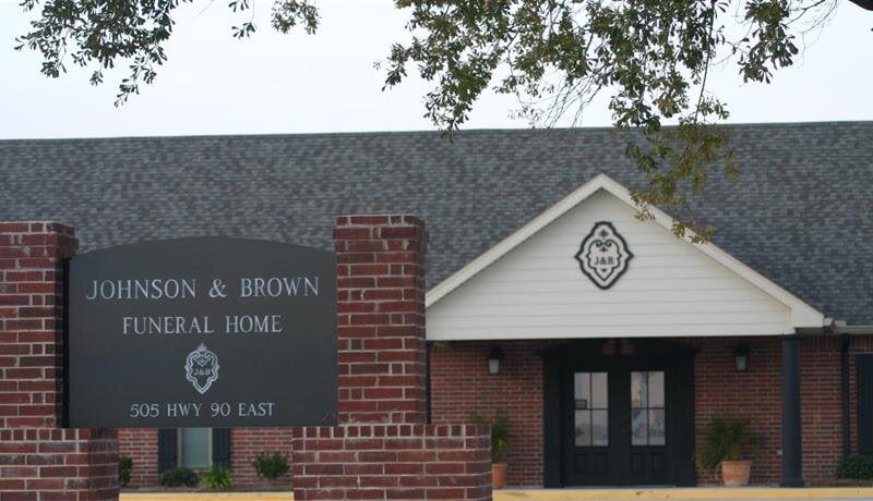 Johnson And Brown Funeral Home building in Iowa, Louisiana
