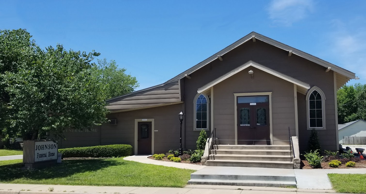 Johnson Funeral Home and Monument Co building in Sperry, Oklahoma