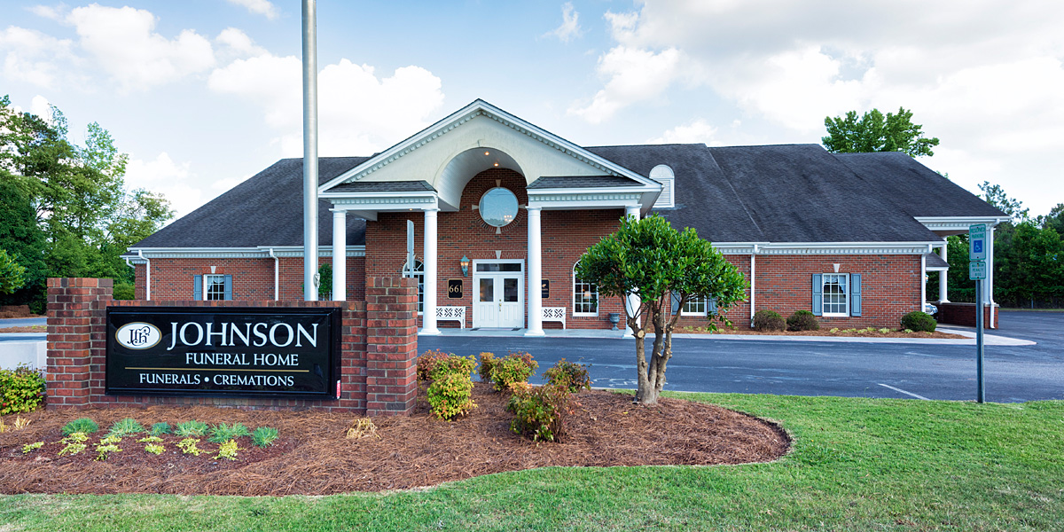 Johnson Funeral Home & Cremation building in Rocky Mount, North Carolina
