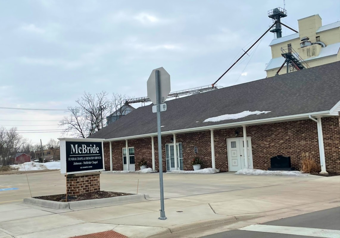 Johnson-McBride Funeral Chapel building in Glencoe, Minnesota