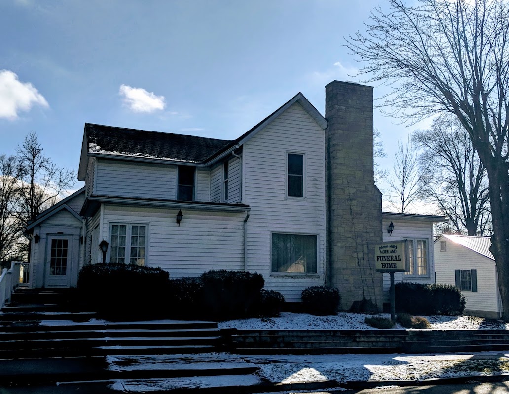 Johnson-Melick-Moreland Funeral Home building in Centerburg, Ohio