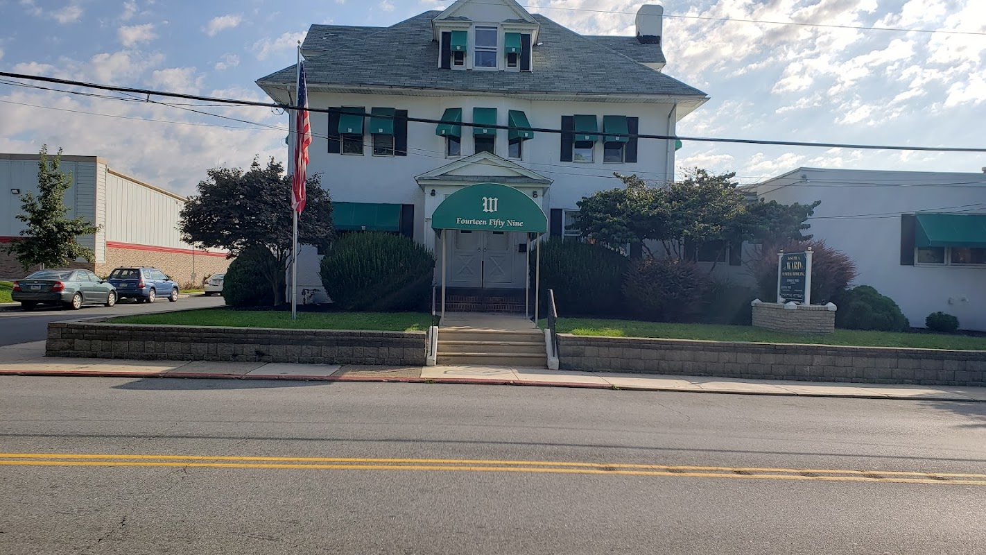 Joseph A Ward Funeral Home building in Linwood, Pennsylvania