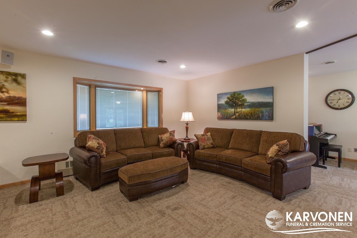 Karvonen & Son Funeral Home building in New York Mills, Minnesota
