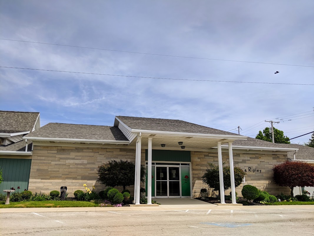 Ketcham-Ripley Funeral Home building in Rockford, Ohio
